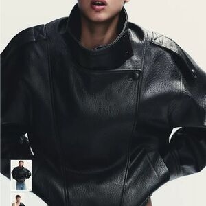 Zara Black Leather Jacket